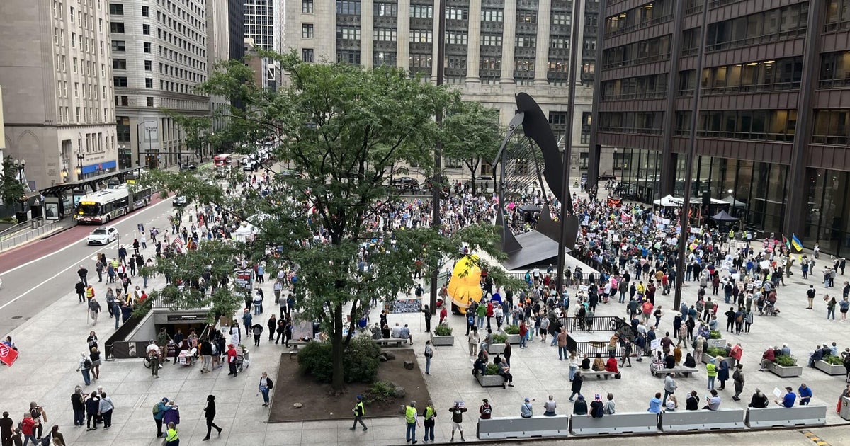 "Good Trouble" protest held in Daley Plaza 